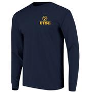 ETSU Image One Brick Signage Campus Comfort Colors Long Sleeve Tee